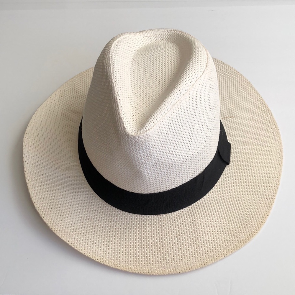 Proto Mare Straw/paper White Black Hat